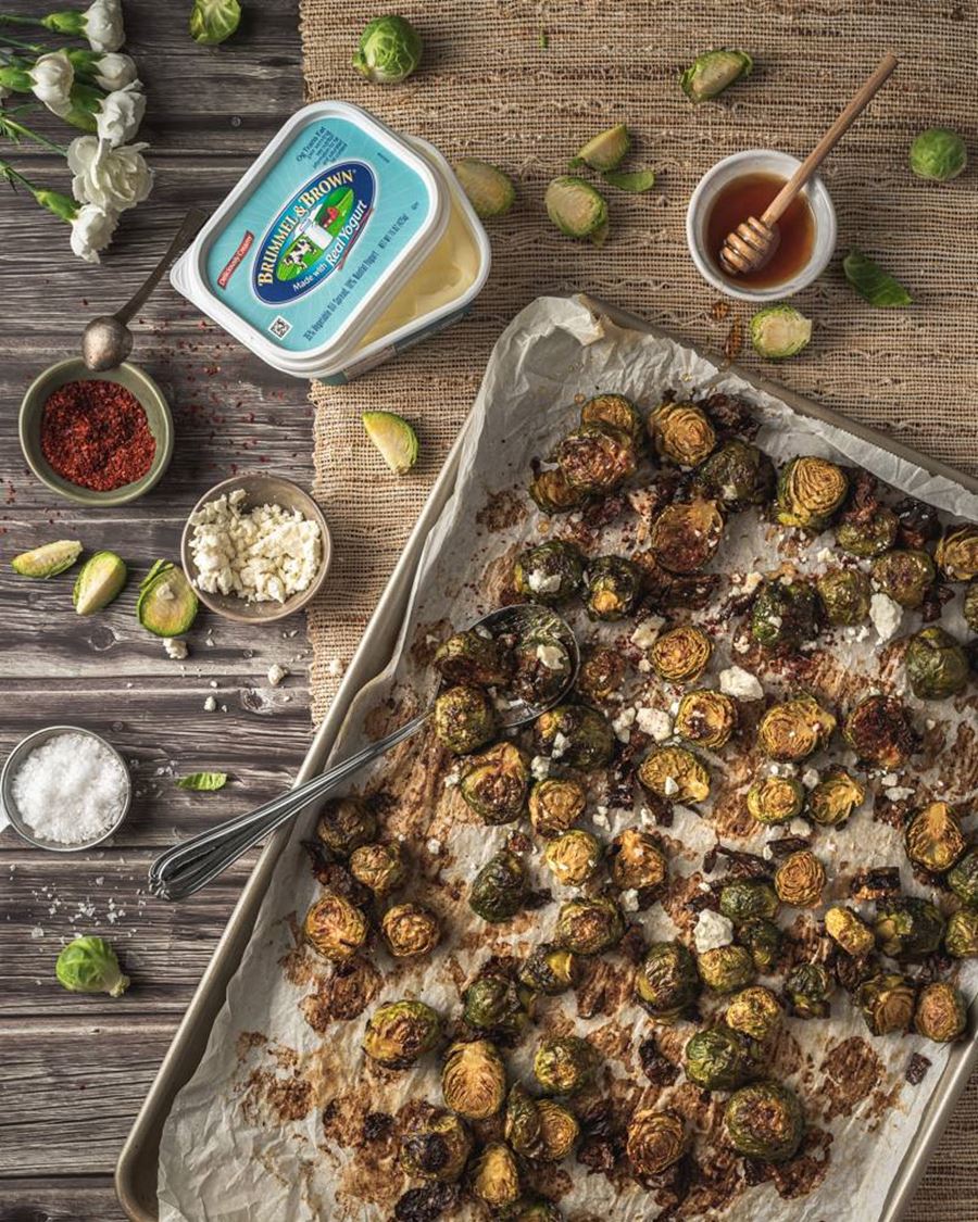 recipe image Mediterranean Roasted Brussels Sprouts