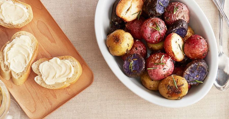 recipe image Buttery Roasted Baby Potatoes with Rosemary