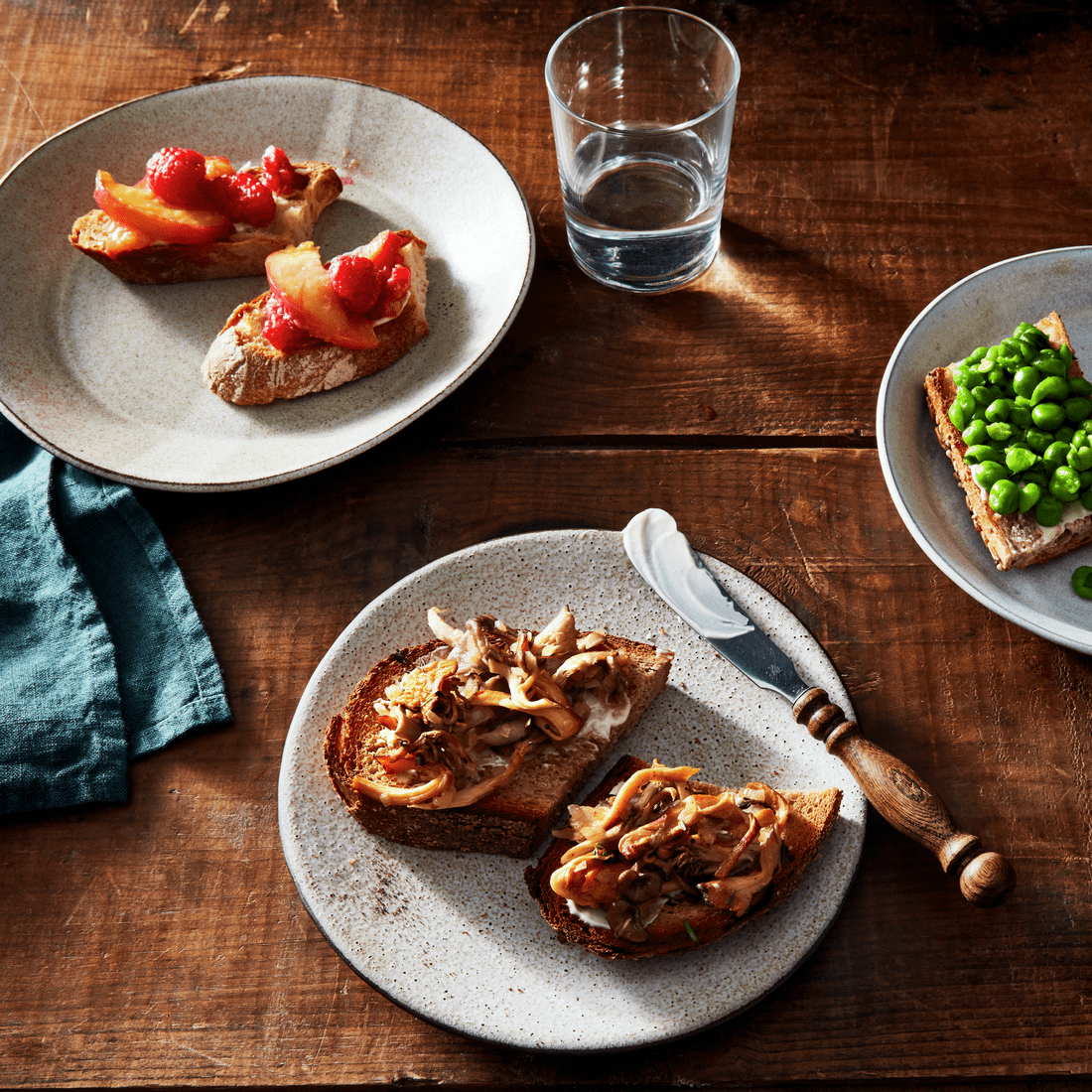 Peach & Raspberry Toast Topper | Brummel Brown