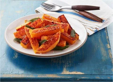 recipe image Roasted Butternut Squash with Crispy Sage Leaves